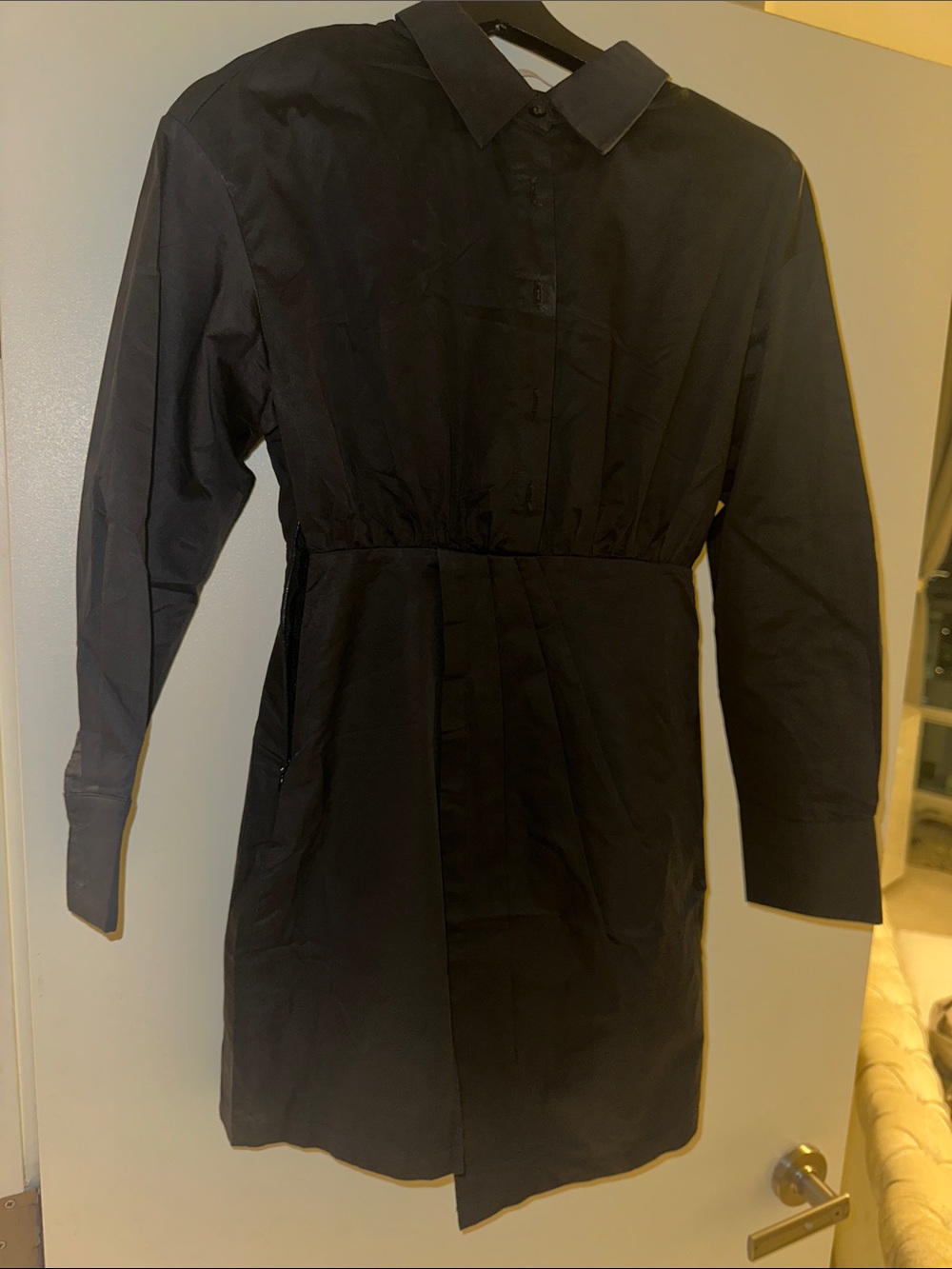 Black Women's Long Sleeve Shirt Dress